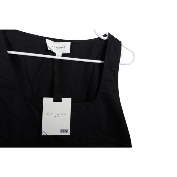 New Tuckernuck Pomander Place Black Sleeveless Gathered Porto Dress XL 1872-P - Picture 11 of 11
